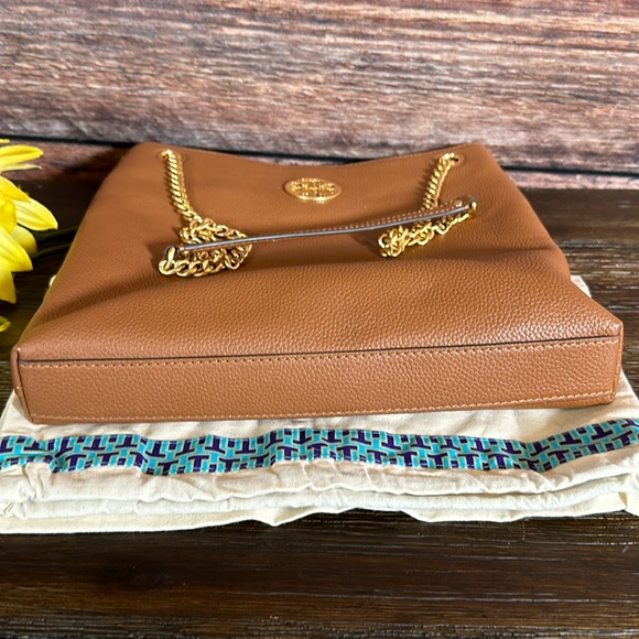 Tory Burch Everly Swingpack Leather Shoulder Crossbody Bag in light Umber - Picture 10 of 10